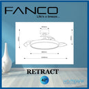 +installation FANCO TRISTAR RETRACT