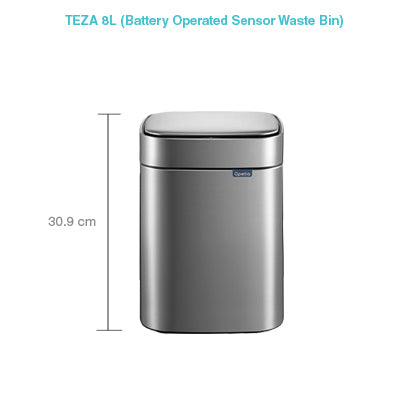 Upella Designer Automatic Infrared Sensor Soft Closing Waste Bin (Battery Operated) – Teza Series