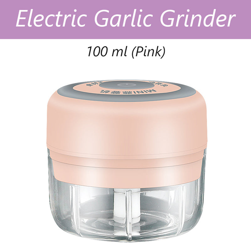 Electric Mini Garlic Chopper blender, Food Processor for Garlic Ginger Chili Meat Nuts Grinder