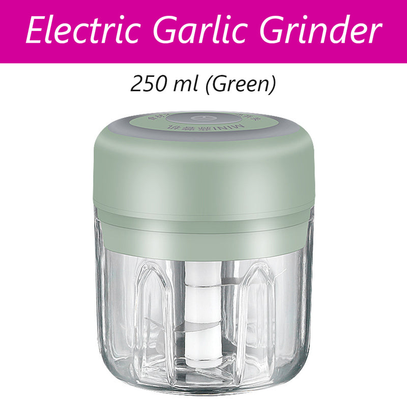 Electric Mini Garlic Chopper blender, Food Processor for Garlic Ginger Chili Meat Nuts Grinder