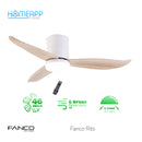 Fanco Rito 3 or 5 Blades SMART WIFI Ceiling Fan works with Google Assistant or Amazon Alexa