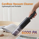 Cordless Wireless Handheld Vacuum Cleaner with 6000pa Suction USB Rechargeable Charging for home or car use.